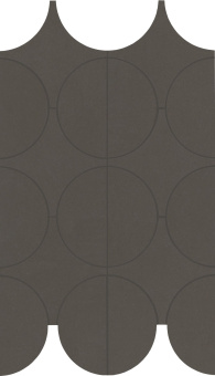MARAZZI CEMENTUM CARBON MOSAICO CERCHI 23,8X41,4