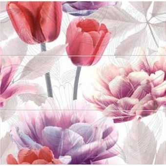AZULEJOS ESPANOL BEAUTY TULIP ROSO (RED) 75x75