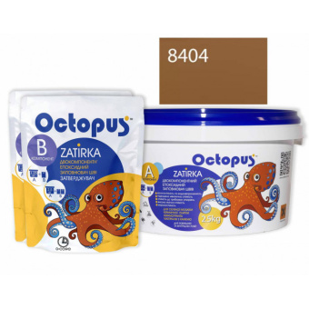 ЭПОКСИДНАЯ ЗАТИРКА OCTOPUS ZATIRKA 2-КОМП. ЦВЕТ ПАСТЕЛЬНЫЙ 8404 2,5 КГ (8404-2)