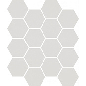 PARADYZ UNIWERSALNA MOZAIKA HEKSAGON GRYS PRASOWANA 25.5X 22