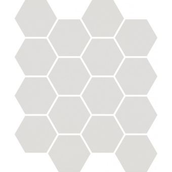 PARADYZ UNIWERSALNA MOZAIKA HEKSAGON GRYS PRASOWANA 25.5X 22