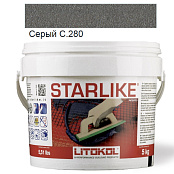 LITOKOL STARLIKE CLASSIC C.280 СЕРЫЙ 5 кг ЭПОКСИДНАЯ ЗАТИРКА STRGFN0005