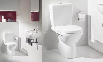 УНИТАЗ-КОМПАКТ VILLEROY&BOCH O.NOVO DIRECTFLUSH, CERAMICPLUS (5661R0R1)