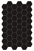 TERRATINTA MAGICA HEXA FLOOR BLACK SWAN MATT 140X160