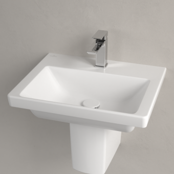 РАКОВИНА 55Х44 VILLEROY&BOCH SUBWAY 3.0, STONE WHITE (4A7056RW)