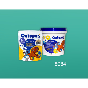 ЭПОКСИДНАЯ ЗАТИРКА OCTOPUS ZATIRKA 2-КОМП. ЦВЕТ ЗЕЛЕНО-МЯТНЫЙ 8084 1,25 КГ (8084-1)