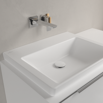 РАКОВИНА 60Х47 VILLEROY&BOCH SUBWAY 3.0, STONE WHITE (4A706FRW)