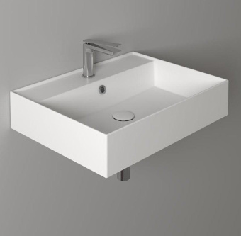 КЕРАМИЧЕСКАЯ РАКОВИНА 61 CМ SIMAS AGILE, GLOSSY WHITE (AG 61)