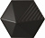 Фото плитки EQUIPE MAGICAL 3 UMBRELLA BLACK MATT 23029 10,7X12,4 из коллекции EQUIPE MAGICAL 3 