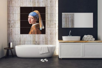 KOTTO PRINT TILES ДЕВУШКА С СЕРЬГОЙ 75X75X1