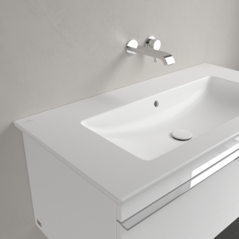 РАКОВИНА 100Х50 VILLEROY&BOCH VENTICELLO, STONE WHITE (4104AJRW)