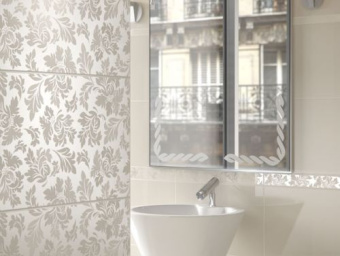 DOMINO CERAMICA ILUSTRE BARRA ROSEMARY 1 CREAM 6,5Х50