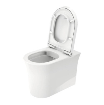 УНИТАЗ БЕЗОБОДКОВЫЙ НАПОЛЬНЫЙ DURAVIT WHITE TULIP, БЕЛЫЙ (2001092000)