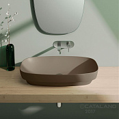 КЕРАМИЧЕСКАЯ РАКОВИНА 75 СМ CATALANO GREEN LUX, КОРИЧНЕВАЯ (175AGRLXMS)