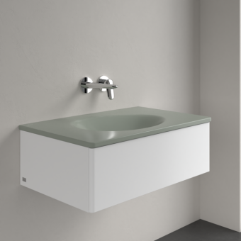 РАКОВИНА ВСТРАИВАЕМАЯ 80Х50 VILLEROY&BOCH ANTAO, MORNING GREEN (4A7583R8)