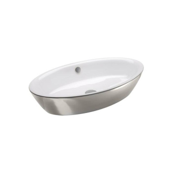 КЕРАМИЧЕСКАЯ РАКОВИНА 70 СМ CATALANO GOLD&SILVER, SILVER/WHITE (170VLNBA)