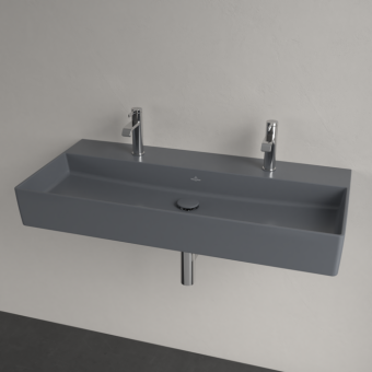 РАКОВИНА ПОДВЕСНАЯ 100Х47 VILLEROY&BOCH MEMENTO 2.0, GRAPHITE (4A221KI4)