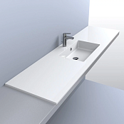 РАКОВИНА ВСТРАИВАЕМАЯ FANCY MARBLE LAURETTA 1850, БЕЛЫЙ МАТОВЫЙ (5615303)