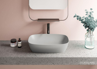 КЕРАМИЧЕСКАЯ РАКОВИНА 60 СМ CATALANO GREEN LUX, CEMENTO SATINATO (160APGRLXCS)