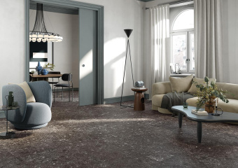 MIRAGE RR 03 SVART NAT SQ 120X120