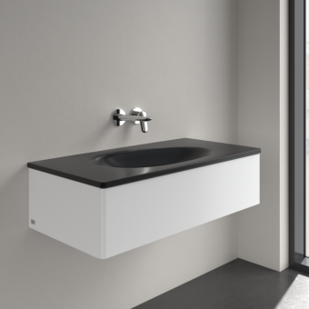 РАКОВИНА ВСТРАИВАЕМАЯ 100Х50 VILLEROY&BOCH ANTAO, PURE BLACK (4A76A3R7)