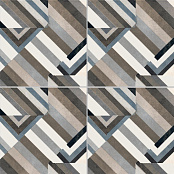 MUTINA AZULEJ PRATA NERO 20X20