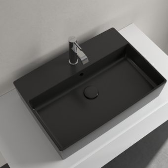 РАКОВИНА НАКЛАДНАЯ 60Х42 VILLEROY&BOCH MEMENTO 2.0, EBONY (4A0760S5)