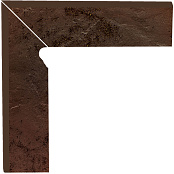 PARADYZ KLINKIER SEMIR BROWN COKOL SCHODOWY DWUELEMENTOWY LEWY 8.1x30