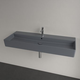 РАКОВИНА ПОДВЕСНАЯ 120Х47 VILLEROY&BOCH MEMENTO 2.0, GRAPHITE (4A22C5I4)