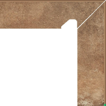 PARADYZ SCANDIANO ROSSO Dwuelemtntowy Prawy 8,1X30X1,1