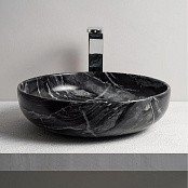 КЕРАМИЧЕСКАЯ РАКОВИНА 45 СМ CIELO SHUI, ЧЕРНЫЙ МРАМОР (SHBA45-NQ)