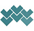 Фото плитки WOW ELLE FLOOR TEAL 18.5X18.5 из коллекции WOW ELLE FLOOR 