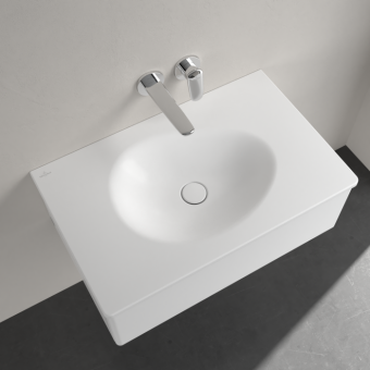 РАКОВИНА ВСТРАИВАЕМАЯ 80Х50 VILLEROY&BOCH ANTAO, STONE WHITE (4A7583RW)