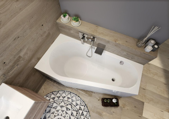 ВАННА АКРИЛОВАЯ RIHO DELTA RIGHT PLUG & PLAY 160X80 (B068007005)