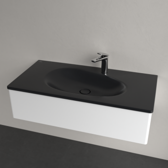 РАКОВИНА ВСТРАИВАЕМАЯ 100Х50 VILLEROY&BOCH ANTAO, PURE BLACK (4A76A2R7)