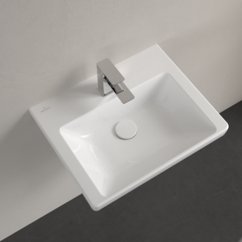 РАКОВИНА 50Х40 VILLEROY&BOCH SUBWAY 3.0, WHITE ALPIN (43705001)