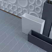 WOW SUBWAY LAB CHEVRON B ASH GREY MATT 5X23