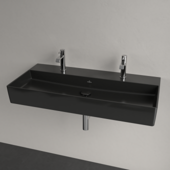 РАКОВИНА ПОДВЕСНАЯ 100Х47 VILLEROY&BOCH MEMENTO 2.0, EBONY (4A221KS5)