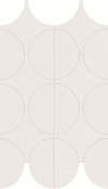 MARAZZI CEMENTUM ASH MOSAICO CERCHI 23,8X41,4