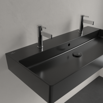 РАКОВИНА ПОДВЕСНАЯ 100Х47 VILLEROY&BOCH MEMENTO 2.0, EBONY (4A221LS5)
