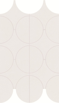 MARAZZI CEMENTUM ASH MOSAICO CERCHI 23,8X41,4