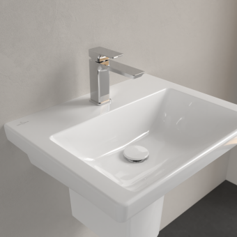 РАКОВИНА 55Х44 VILLEROY&BOCH SUBWAY 3.0, WHITE ALPIN (4A705601)
