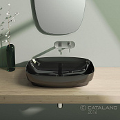 КЕРАМИЧЕСКАЯ РАКОВИНА 65 СМ CATALANO GREEN LUX, ЧЕРНАЯ (165AGRLXNE)