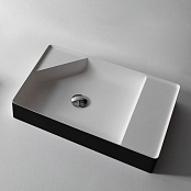 РАКОВИНА НАКЛАДНАЯ 63 СМ ANTONIO LUPI SIMPLO, ЧЕРНЫЙ (SIMPLO63 BIANCO-NERO)