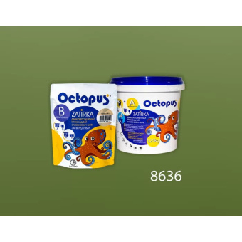 ЭПОКСИДНАЯ ЗАТИРКА OCTOPUS ZATIRKA 2-КОМП. ЦВЕТ ЗЕЛЕНО-ХАКИ 8636 1,25 КГ (8636-1)