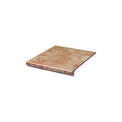 PARADYZ KLINKIER ILARIO BEIGE STOPNICA Z KAPINOSEM PROSTA STRUKTURA 30x33