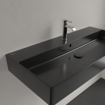 РАКОВИНА ПОДВЕСНАЯ 100Х47 VILLEROY&BOCH MEMENTO 2.0, EBONY (4A221GS5)