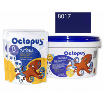 ЭПОКСИДНАЯ ЗАТИРКА OCTOPUS ZATIRKA 2-КОМП. ЦВЕТ ФИОЛЕТОВО-ЛАВАНДОВЫЙ 8017 2,5 КГ (8017-2)