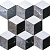 Фото плитки KOTTO CMD K91001 С3 SHINE WHITE GREY BLACK 29X30X1 из коллекции KOTTO CERAMIC MOSAIC 