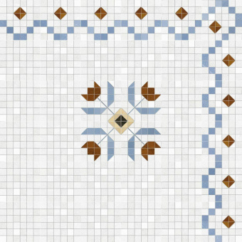 VIVES CERAMICA SEINE TABARLY-R 3 AZUL RECT 20X20X0,8